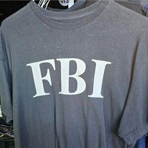T-shirt men Gray size L FBI 108
